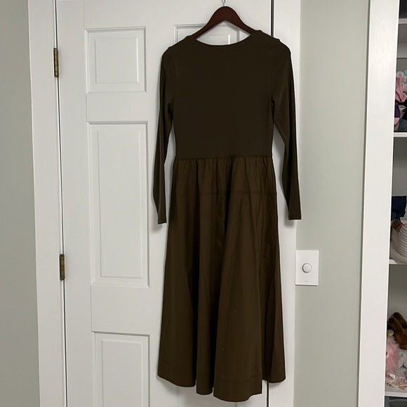 NWT Everlane The Long-Sleeve Riviera Dress Size Small - Beech - Picture 13 of 13